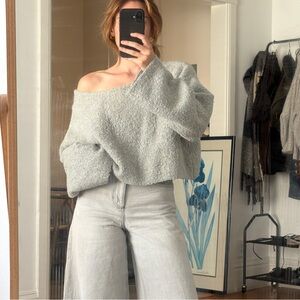 Baby Blue & Soft Beige Sweater